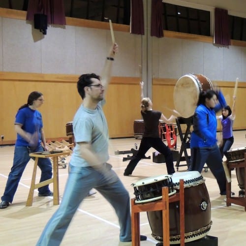Katari Taiko at the reheasal