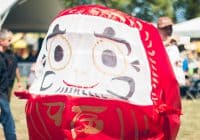 Photo of Daruma at the 2016 Powell Street Festival taken by Kristin Fuchihara